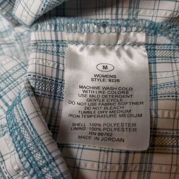 Rugged Exposure Vented Blouse womens M outdoor roll tab sleeve button up plaid - Picture 13 of 13